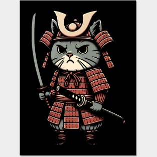 Samurai Cat - Warrior Kitten in Armor Posters and Art